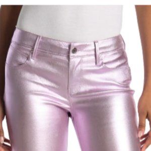 RtA Leather Pants Metallic Lavender Sexy 90's Club Rave Pants NWT